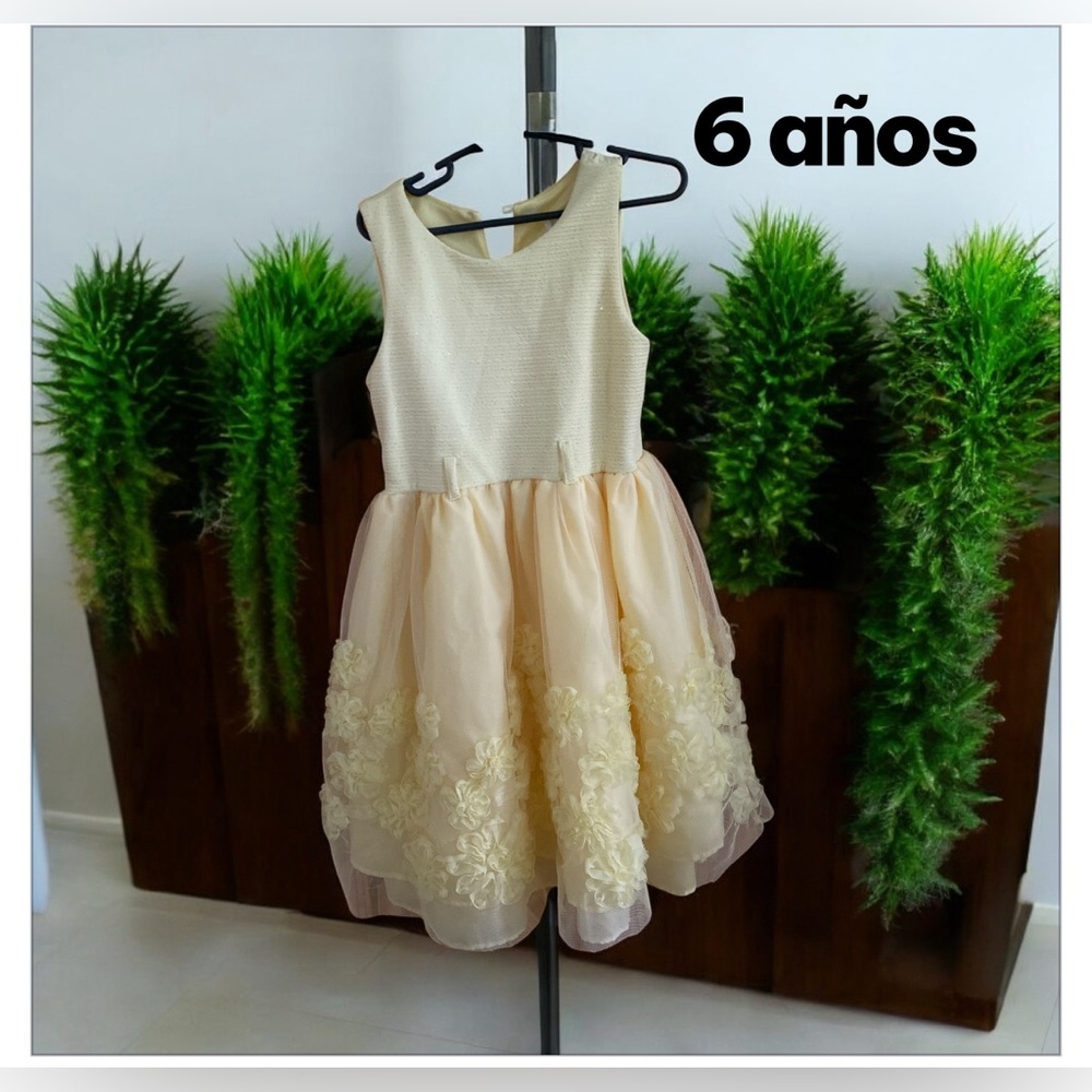 Elegant Cream Kids Dress